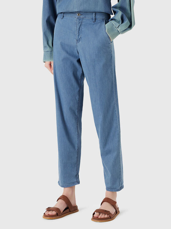 Blugi slim albastru deschis - 1