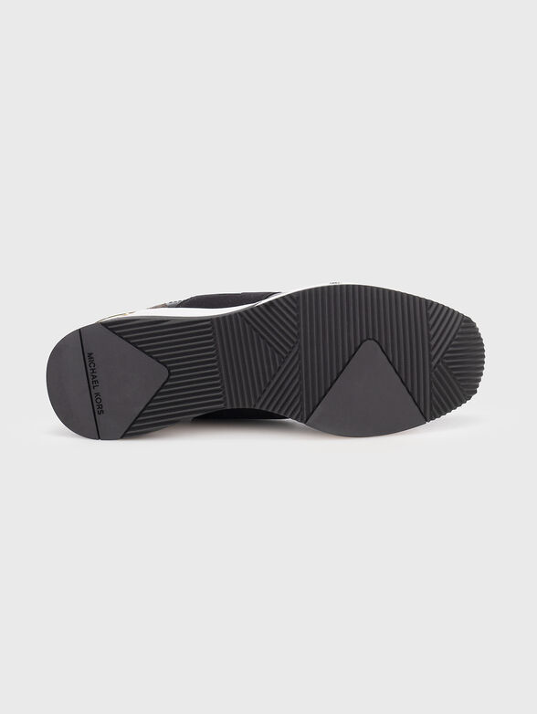 Black sneakers with logo details - 5