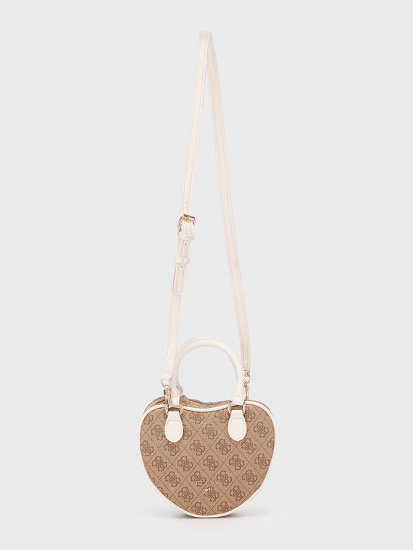 Beige bag in the shape of a heart - 2