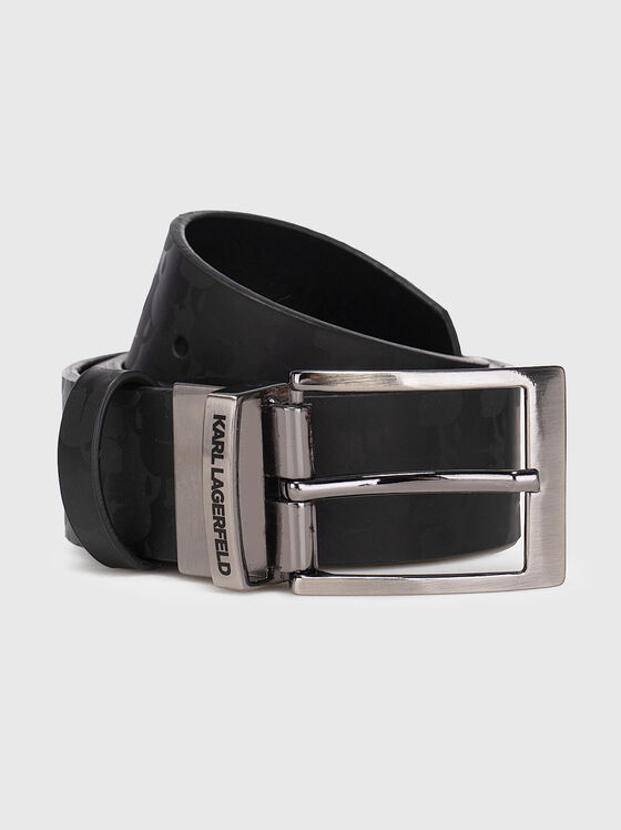Reversible belt with metal buckle - 1