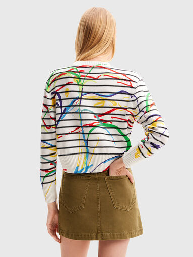 Sweater with multicolored details  - 3
