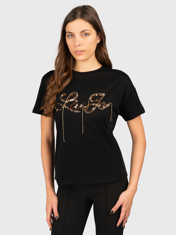 Tricou cu paiete aplicate - 1
