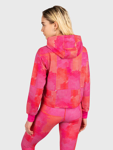 RIVES AOP cropped hooded sweatshirt  - 3