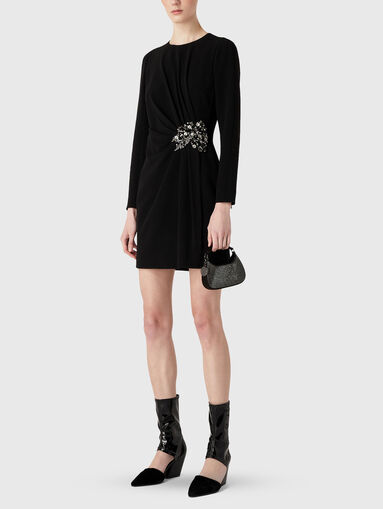 Long sleeved dress with rhinestones - 4