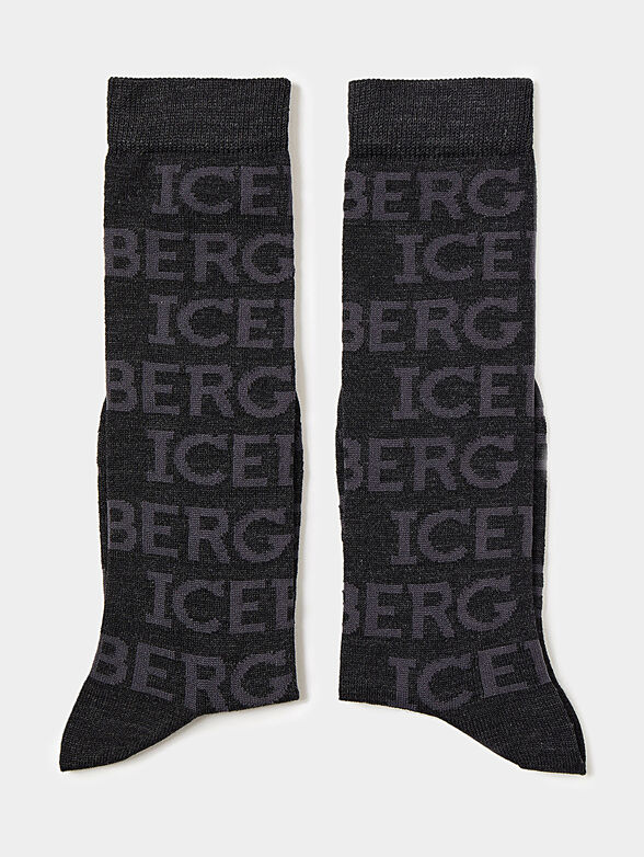 Socks with logo print - 4