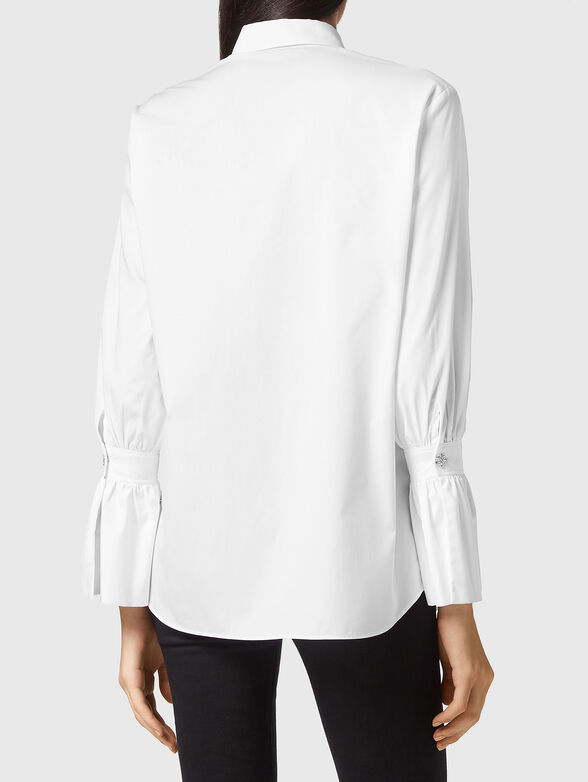 White shirt with flared sleeve detail - 3