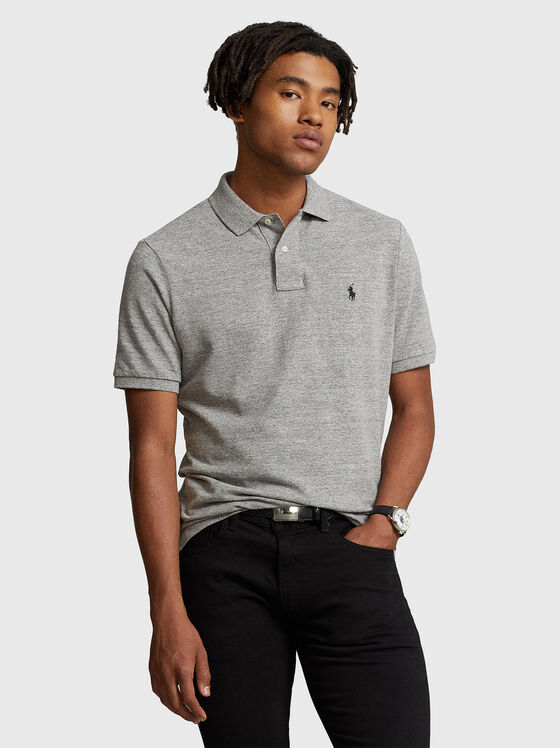 Grey cotton Polo-shirt - 1