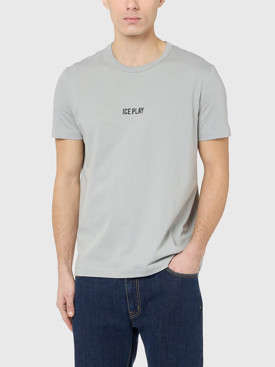 Tricou gri din bumbac - 1