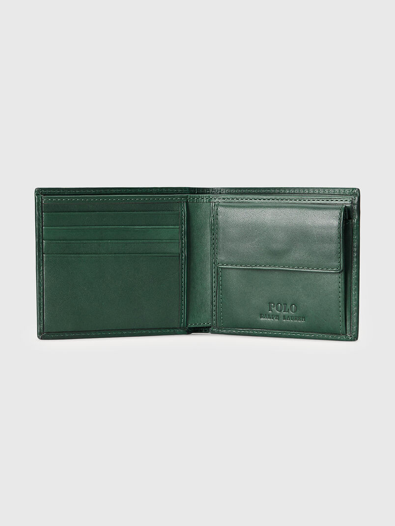 Green wallet with Polo Bear embroidery - 3