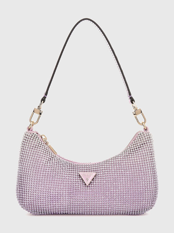 ZALINA rhinestone mini shoulder bag - 1