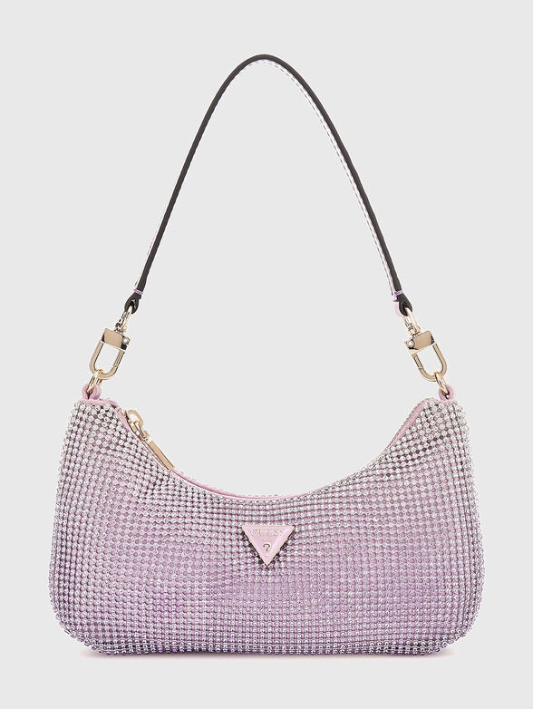 ZALINA rhinestone mini shoulder bag - 1