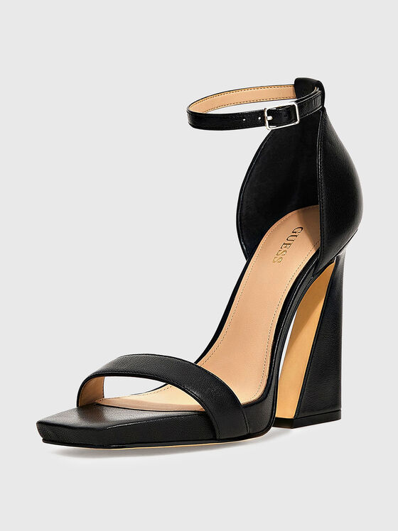 MORRA black heeled sandals - 2
