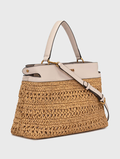 LIGURIA black bag with knitted texture - 4