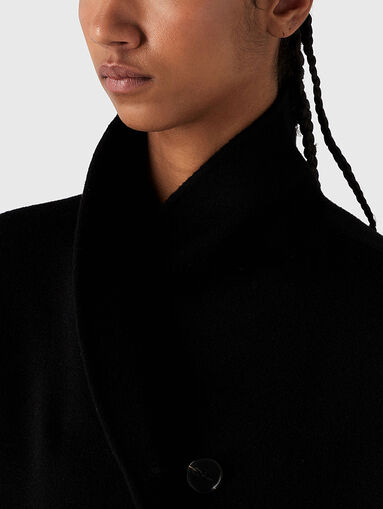 Long wool coat and belt - 4