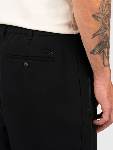 Straight pants in black color - 3