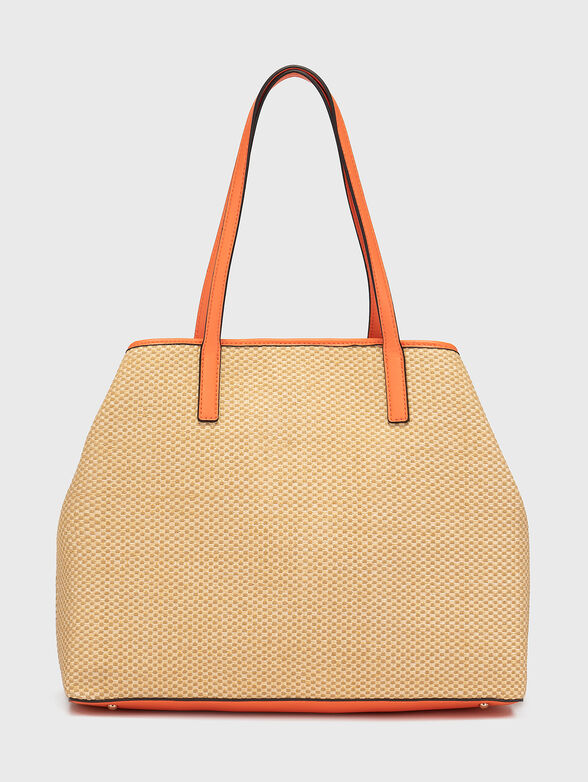 VIKKY tote bag with knitted texture - 3