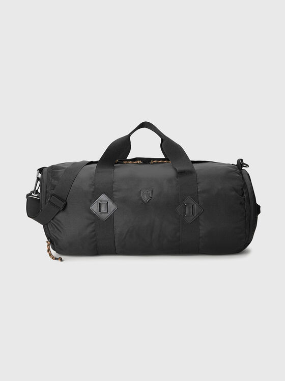 Black sports bag with logo detail - 1