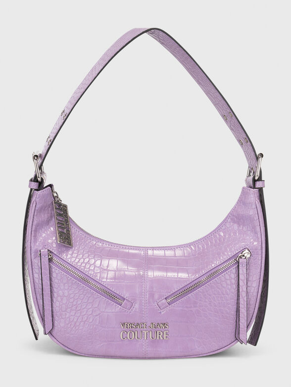 Croc-effect shoulder bag  - 1