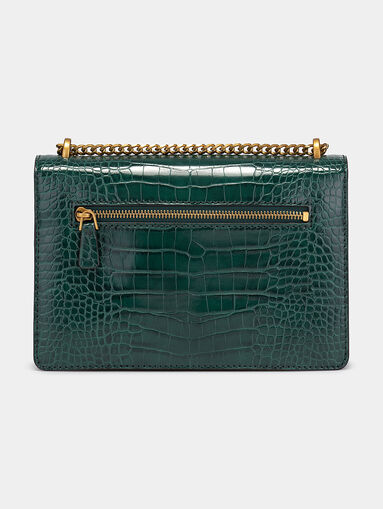 Beige bag with crocodile texture - 3