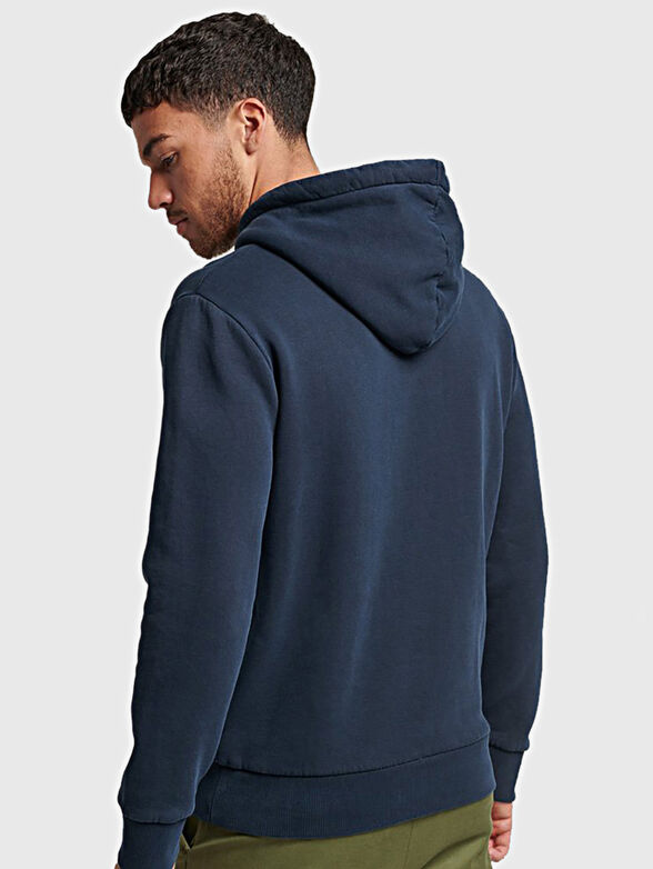Sweatshirt with hood and logo print - 3