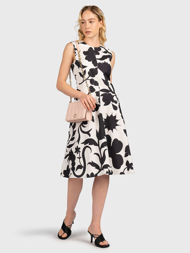 Dress with contrasting floral motifs - 5