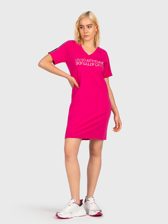 Sports dress in fuxia color - 4