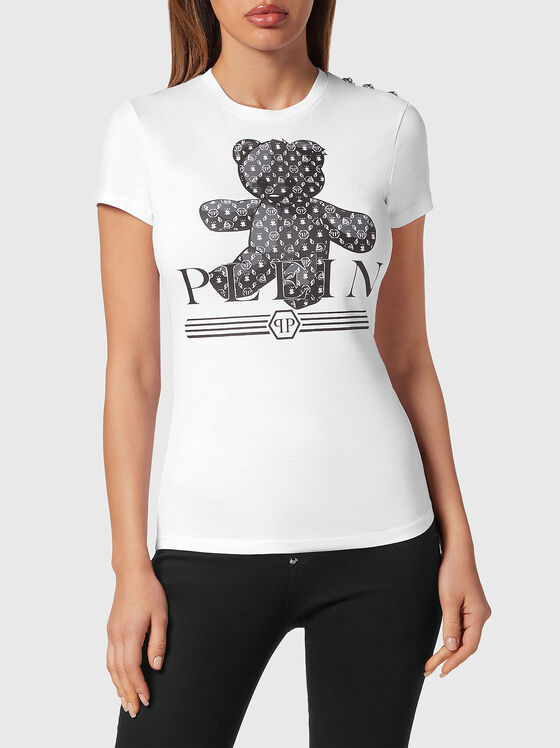Tricou SEXY PURE TEDDY BEAR cu imprimeu accentuat  - 1
