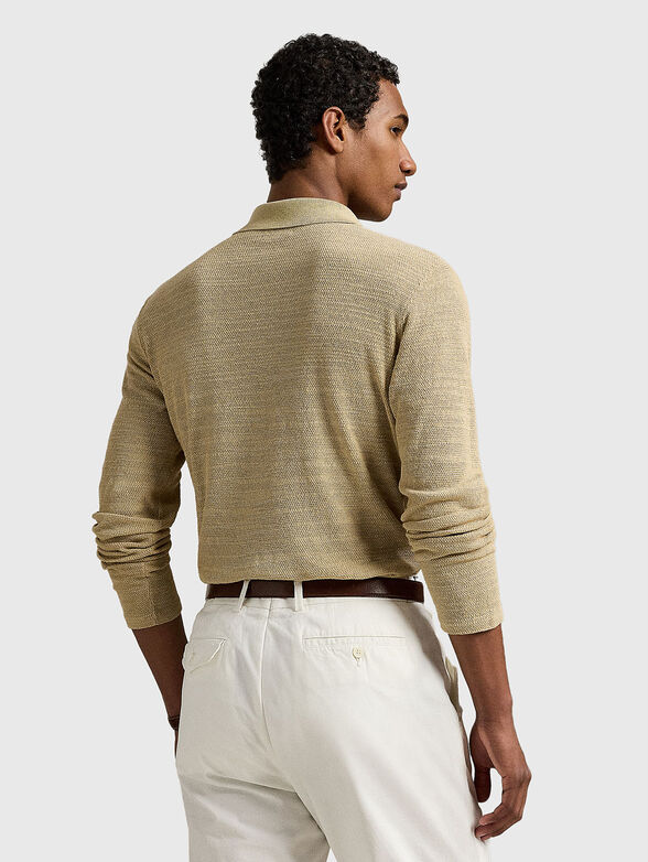Textured cotton and linen shirt - 3
