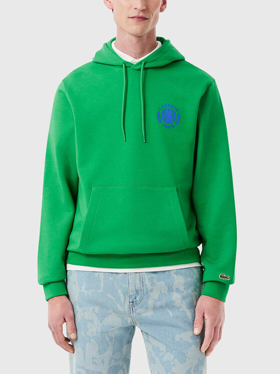 Sweatshirt with hood and logo - 1