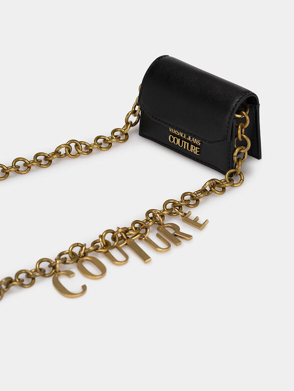Black small bag with logo details - 5