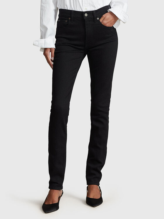 Black straight jeans - 1