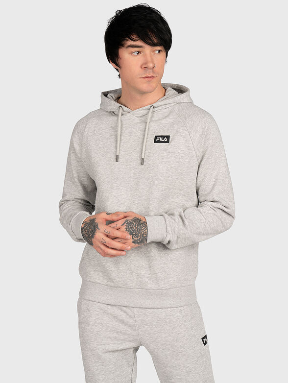 BELFORT grey hooded sweatshirt - 1