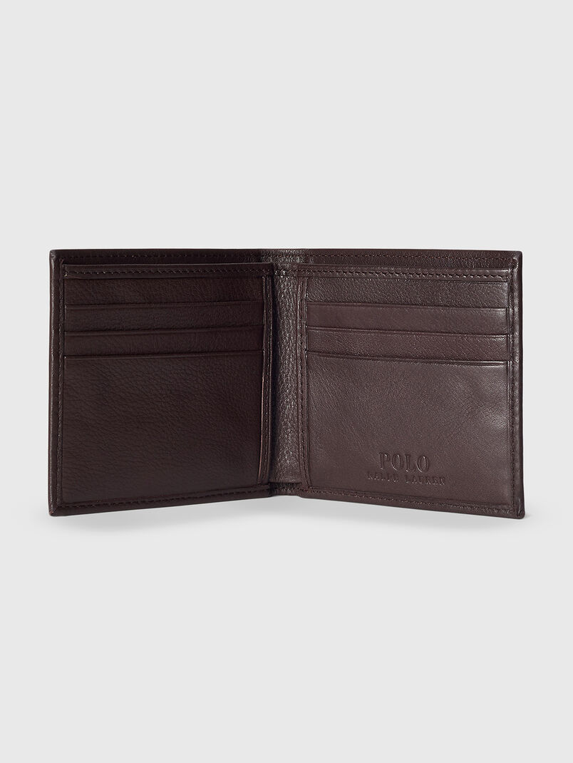 Dark brown leather wallet - 3