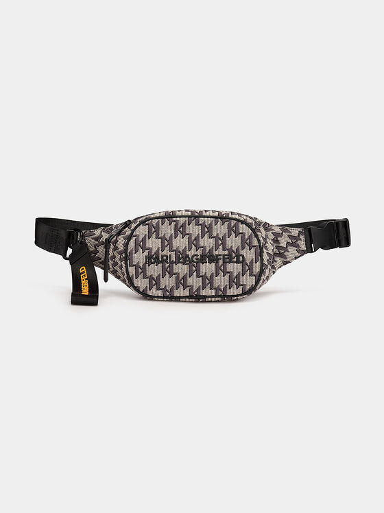 Waist bag with monogram logo print - 1