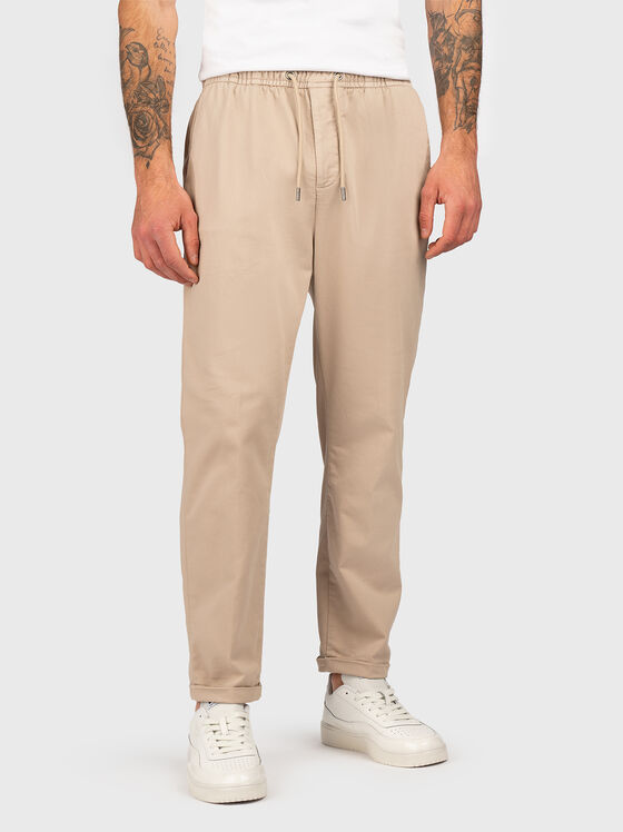 AXEL chino trousers with elastic waist - 1