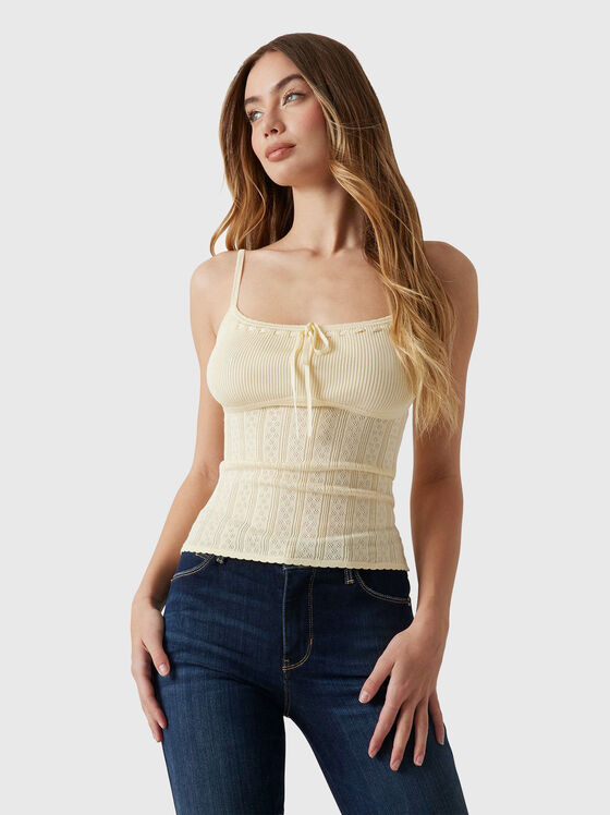 POINTELLE REINA top in pink - 1
