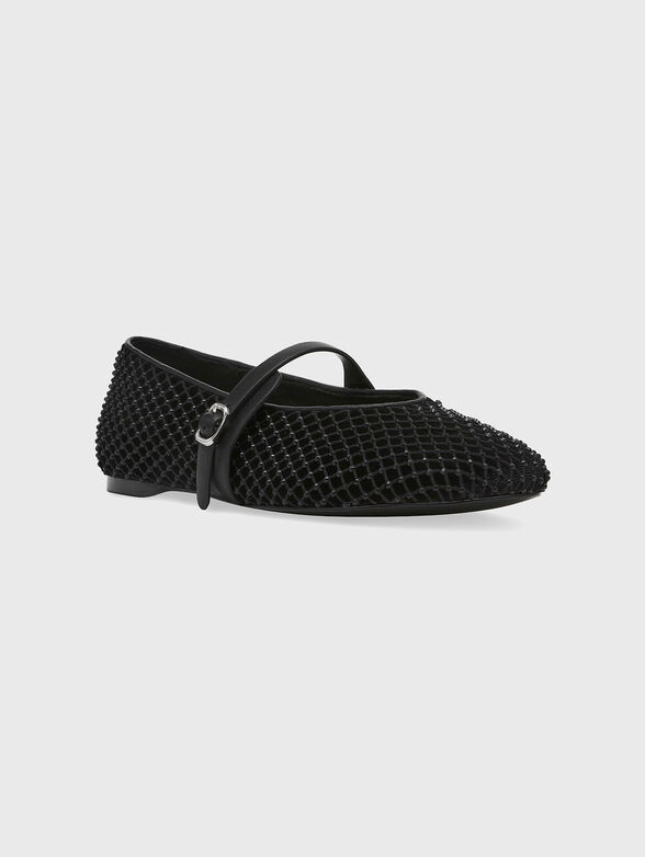 Ballet flats with rhinestones - 1