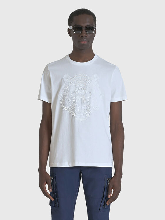 T-shirt with embossed print - 1