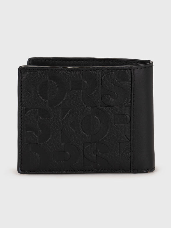 Black cardholder with logo motif - 2
