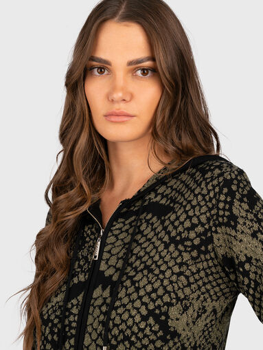 Hooded zip cardigan  - 5