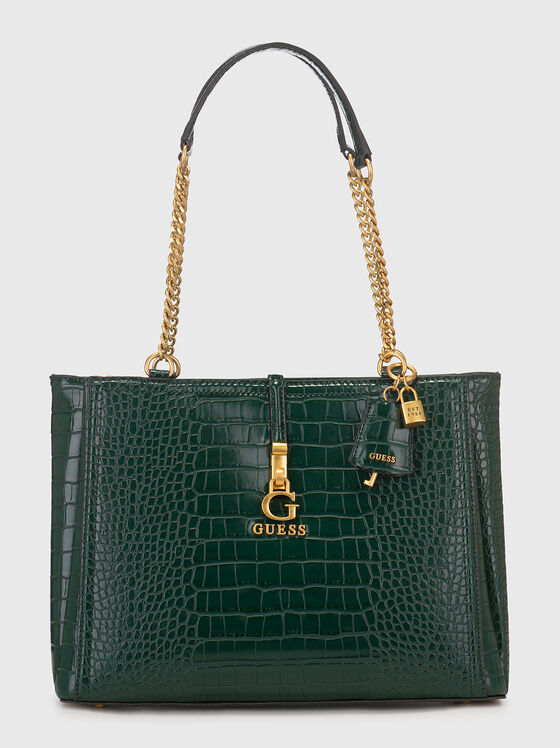 JAMES black bag with croc effect - 1