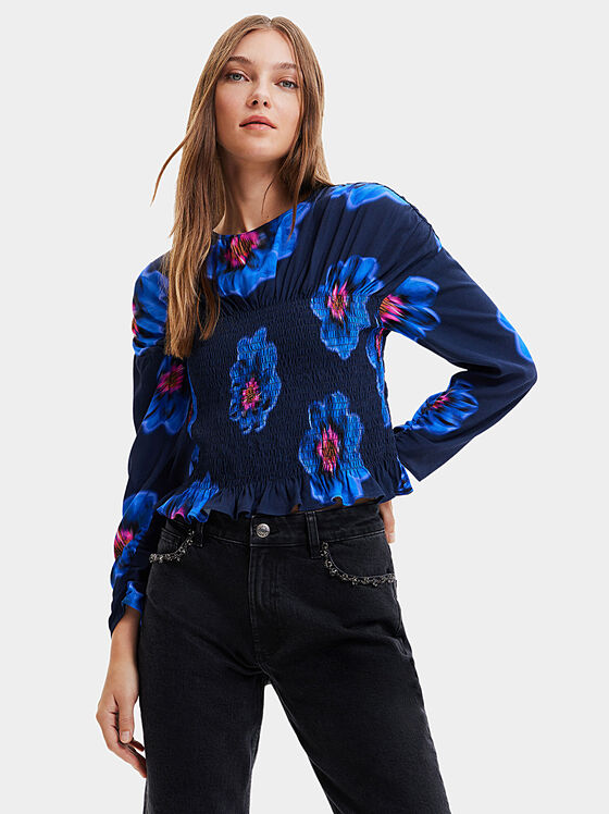 MARTINA blouse with floral motifs - 1