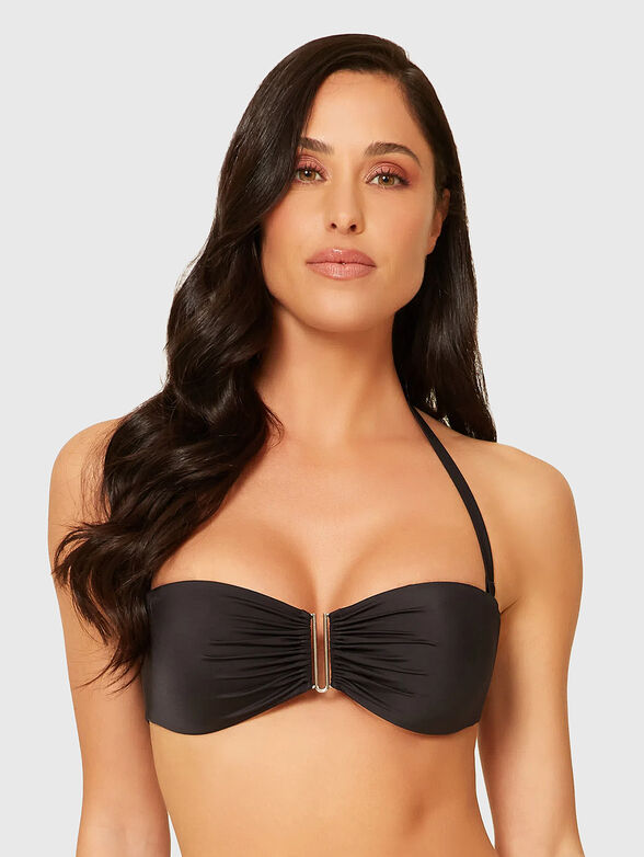 ESSENTIALS swimsuit top with metal detail - 1
