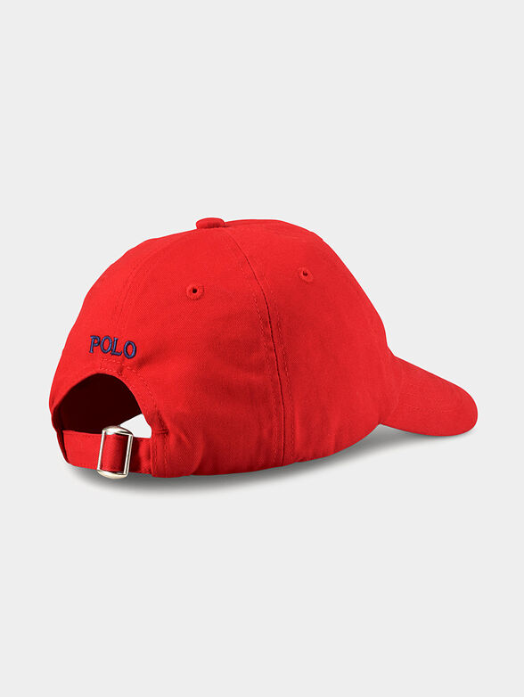 Baseball cap in red color with logo - 2