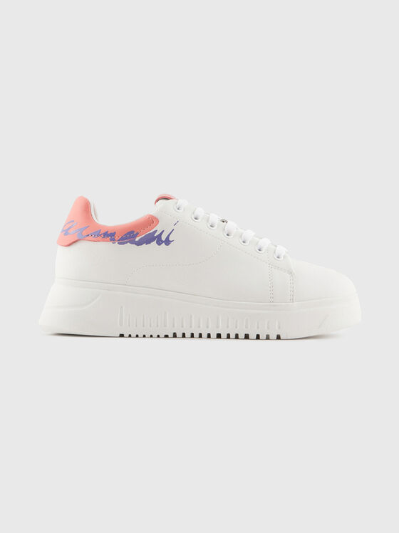 White leather sneakers with contrasting details - 1