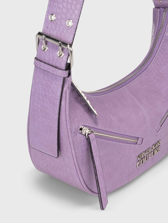 Croc-effect shoulder bag  - 6