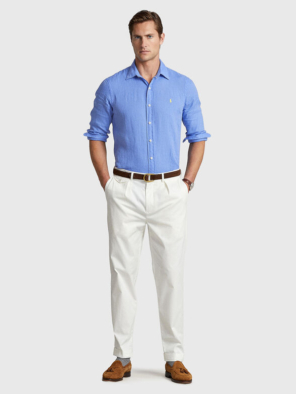 Light blue linen shirt - 2