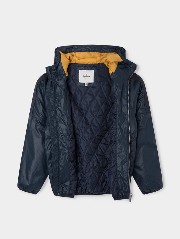 GORDON blue jacket with hood - 4