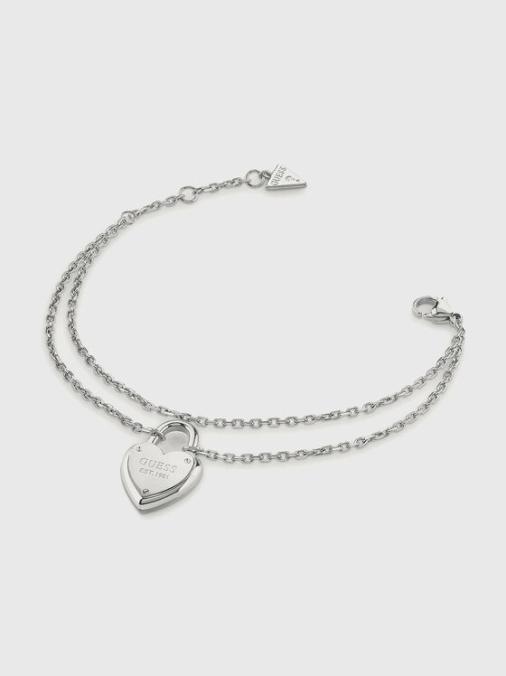 Brățară MINI HEART LOCK argintie - 1