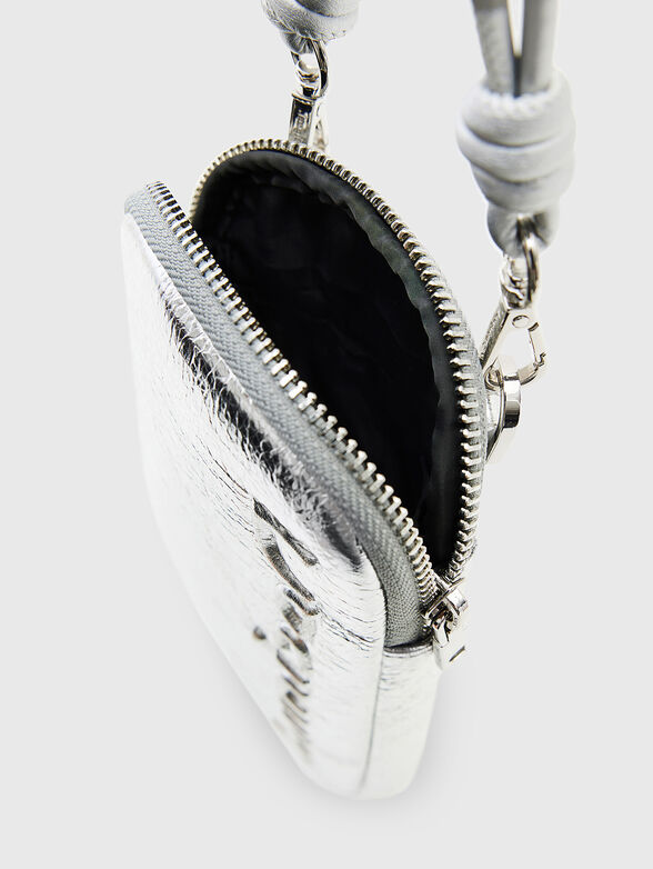 Black phone pouch with logo detail - 6
